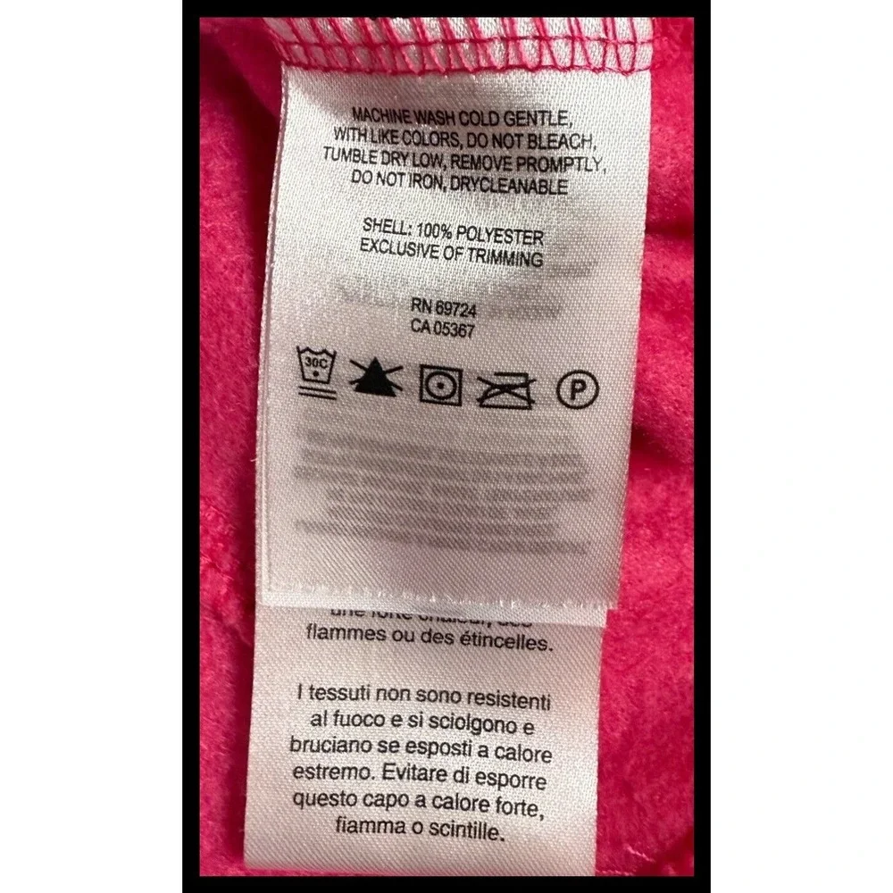 Columbia Fleece‎ Jacket Kids Large 14/16 Pink Full Zip Mock Neck Outerwear